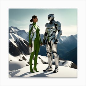 Futuristic Couple 109 Canvas Print