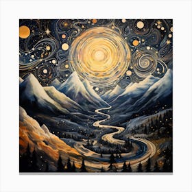 Moons Path Canvas Print