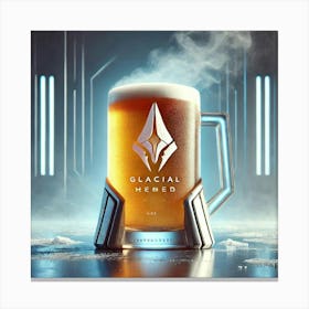 A Futuristic Drink Called Glacial Mead, Served In Canvas Print