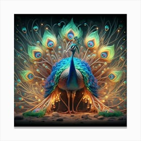 Peacock 1 Canvas Print