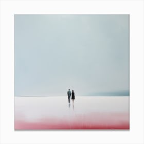 'Two People Walking' Canvas Print