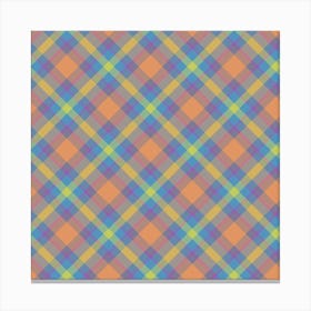 Plaid Fabric 130 Canvas Print