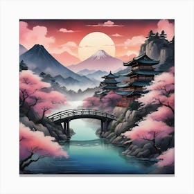 Japanese Landscape 4 Canvas Print