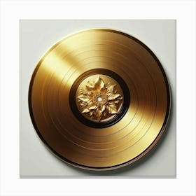 A Gold Record Award for Hit Song of the Year, Given to a Popular Music Artist for Selling More Than a Million Copies of a Single Song Canvas Print
