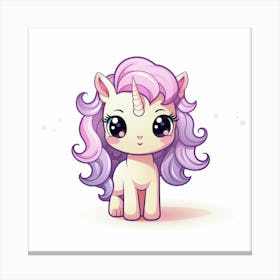 Cute Unicorn 653 Canvas Print