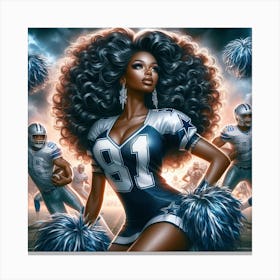 Cowboy Cheerleader Canvas Print