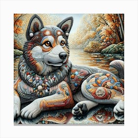 Husky Dog 1 Canvas Print