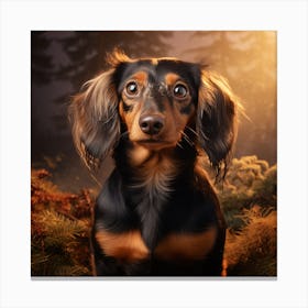 Dachshund Portrait 1 Canvas Print