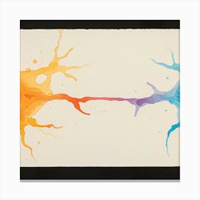 Two Brain Splatters Canvas Print