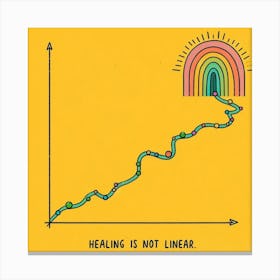 Healing Is Not Linear 1 Canvas Print