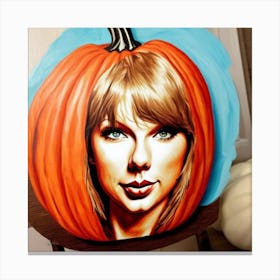 Taylor Swift Pumpkin 2 Canvas Print