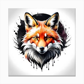 Fox Head Canvas Print