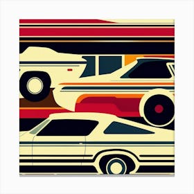 Vintage Muscle Cars Canvas Print