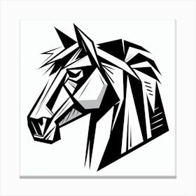 Geometric Horse Head 1 Canvas Print