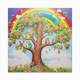 Rainbow Tree3 Canvas Print