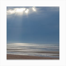Rays Of Light On The Beach Canvas Print