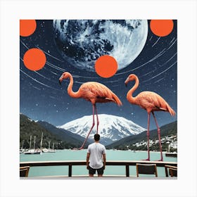 Flamingos 17 Canvas Print