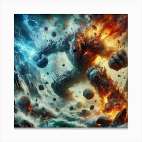 God Of War 3 Canvas Print