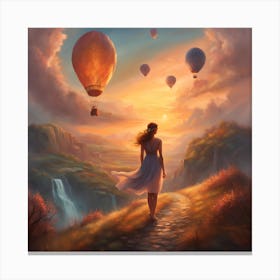 Dreaming Of Hot Air Balloons Canvas Print