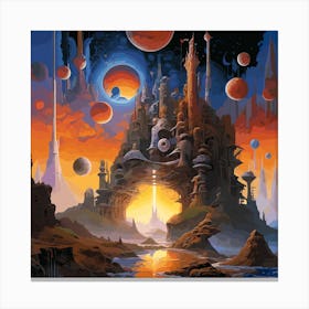 Space City Canvas Print