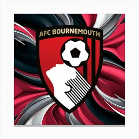 A.F.C. Bournemouth Logo Wall Arts 15 Canvas Print