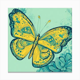 Butterfly VECTOR ART Canvas Print