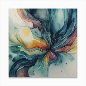 Abstract Watercolor Painting Canvas Print