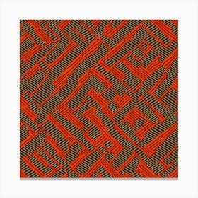 A Seamless Pattern Asymmetrical Zigzags And Jagged Lines, Herringbone inspired Pattern, 145 Canvas Print