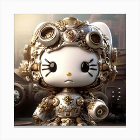 Hello Kitty Steampunk Collection By Csaba Fikker 50 Canvas Print
