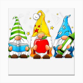 Happy 100th Day Of School Three Gnomes Virtual Teachers Kids Canvas Print