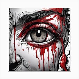 Bloody Eye Canvas Print