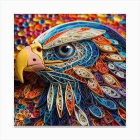 Quilling Eagle 2 Canvas Print