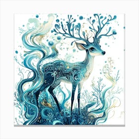 Deer Tea Canvas Print