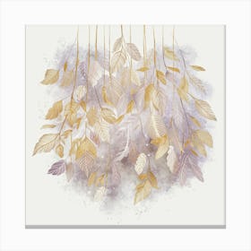 Watercolor Leaves 2 Canvas Print