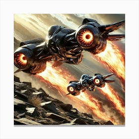 Flame Seraph Flame Propulsion Canvas Print