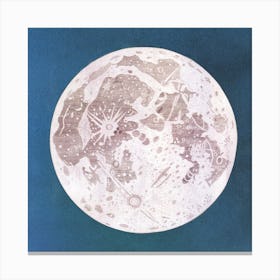 Full Moon Square Canvas Print