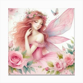 Pink Fairy Lady Canvas Print