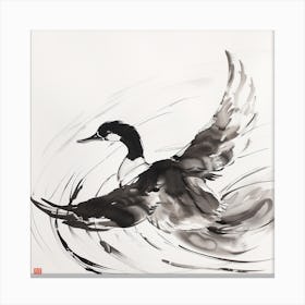 Chinese Ink Painting Canvas Print
