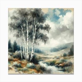 Birch Trees Canvas Print