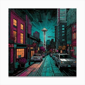 Seattle Cityscape Canvas Print