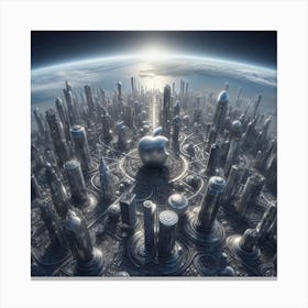 Futuristic City 154 Canvas Print