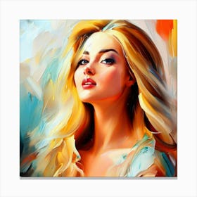 Portrait Of A Woman 5 Canvas Print