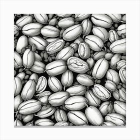 Coffee Beans 426 Canvas Print