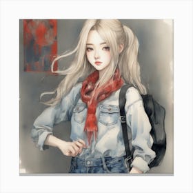 Asian Girl 17 Canvas Print