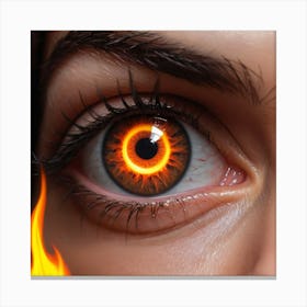 Eye Of Fire 1 Canvas Print