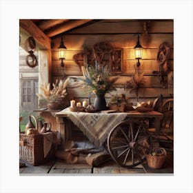 Rustic Interior Canvas Print