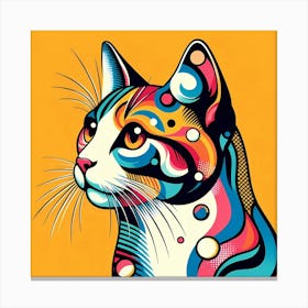 Colorful Cat 3 Canvas Print