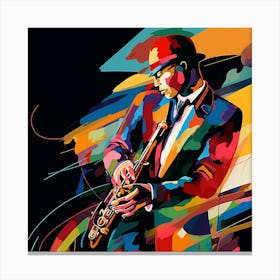 Jazz Musician 88 Canvas Print