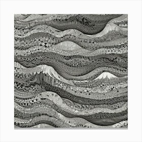 Wavy Waves 1 Canvas Print