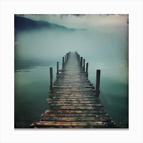 Pier In The Mist Canvas Print